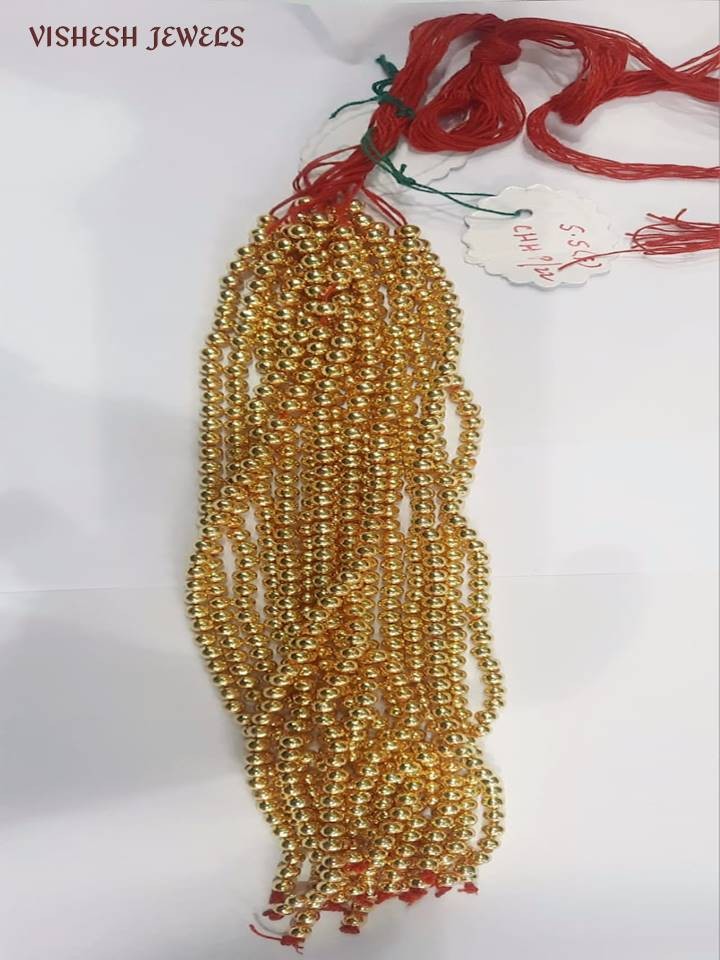 Gold wax hot sale beads jewellery