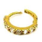 18k GOLD NOSE RING SANIA MIRJA  CLICKER HOOK