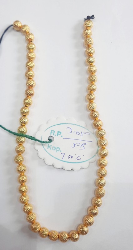 GOLD WAX FILLED SPOTTED TEXTURE BEADS 6.5 mm